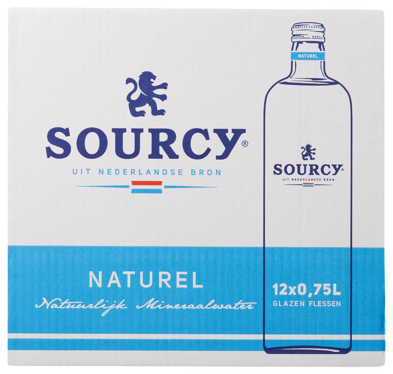 Sourcy Blauw glas 12 x 75 cl