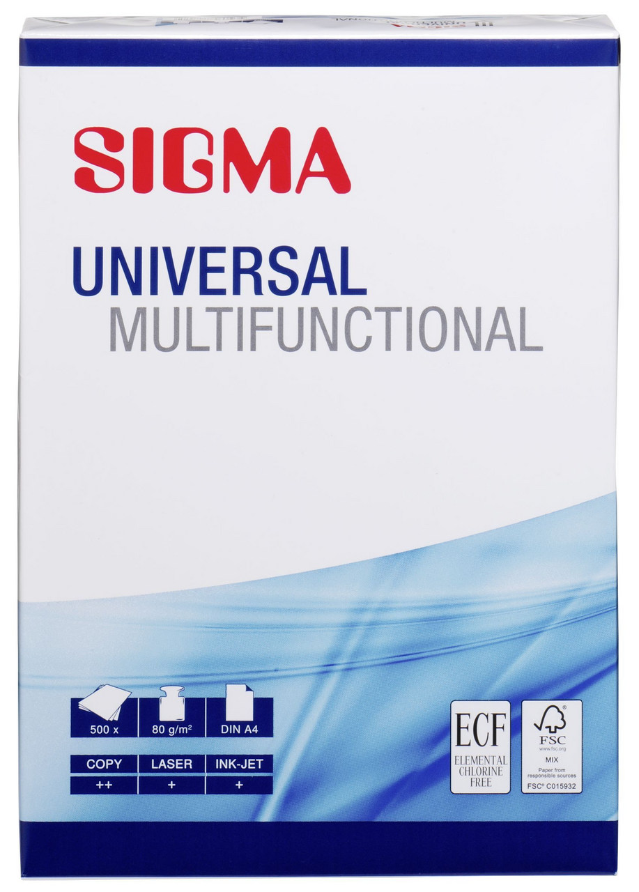 SIGMA Universal Papier A4/80G 5 x 500 vel