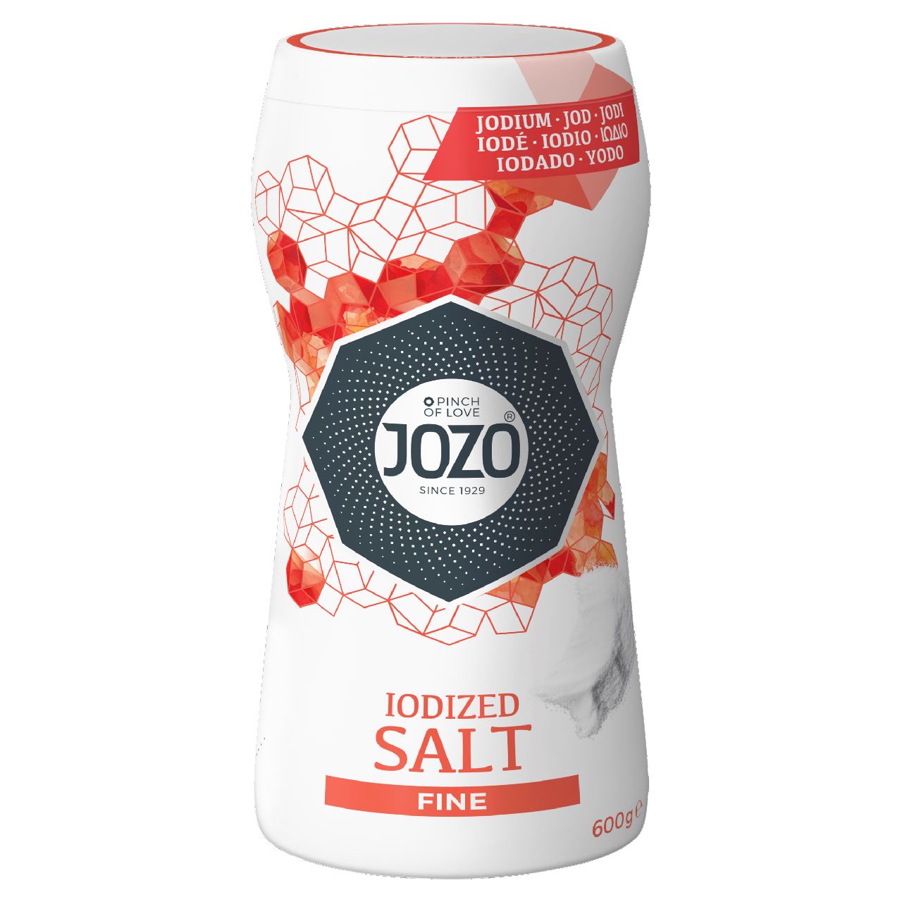 JOZO Zout Met Jodium 12 x 600 g