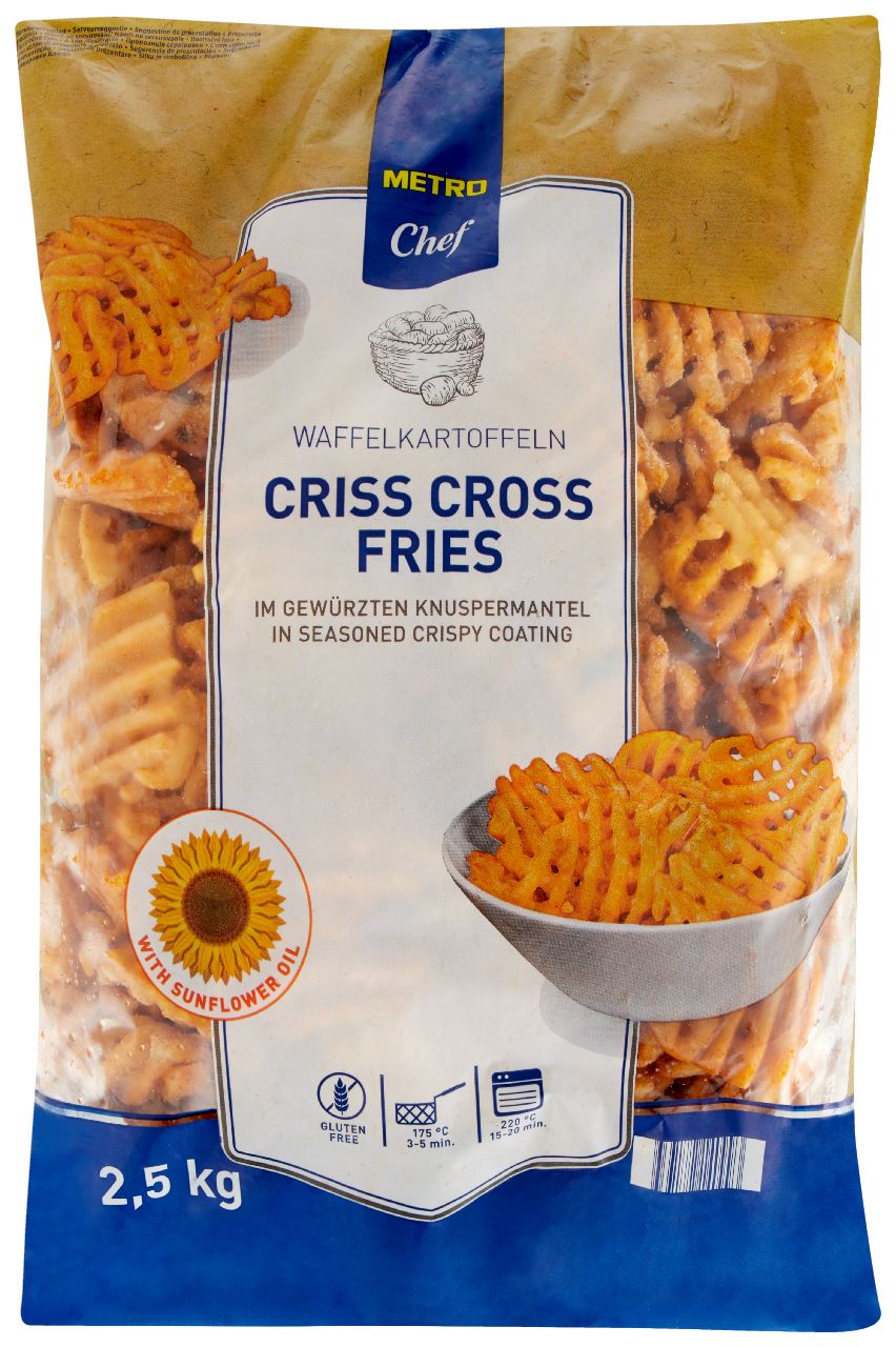 METRO Chef Criss Cross Friet 2,5 kg
