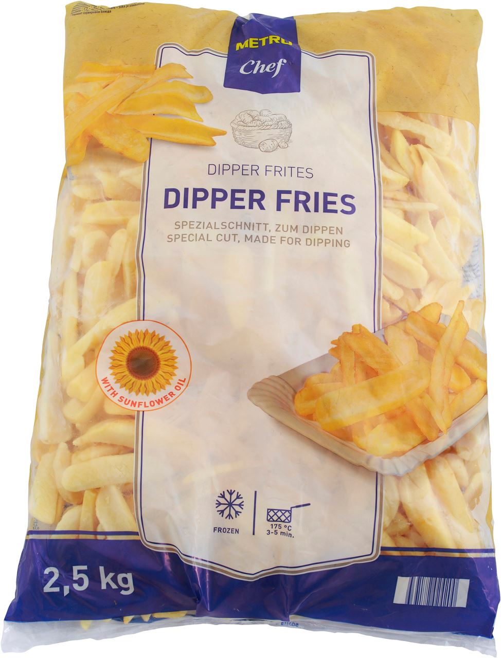 METRO Chef Dipper Friet 4 x 2,5 kg