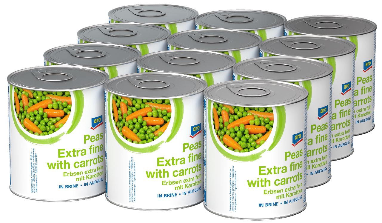 aro Doperwtjes en Wortel 12 x 800 g