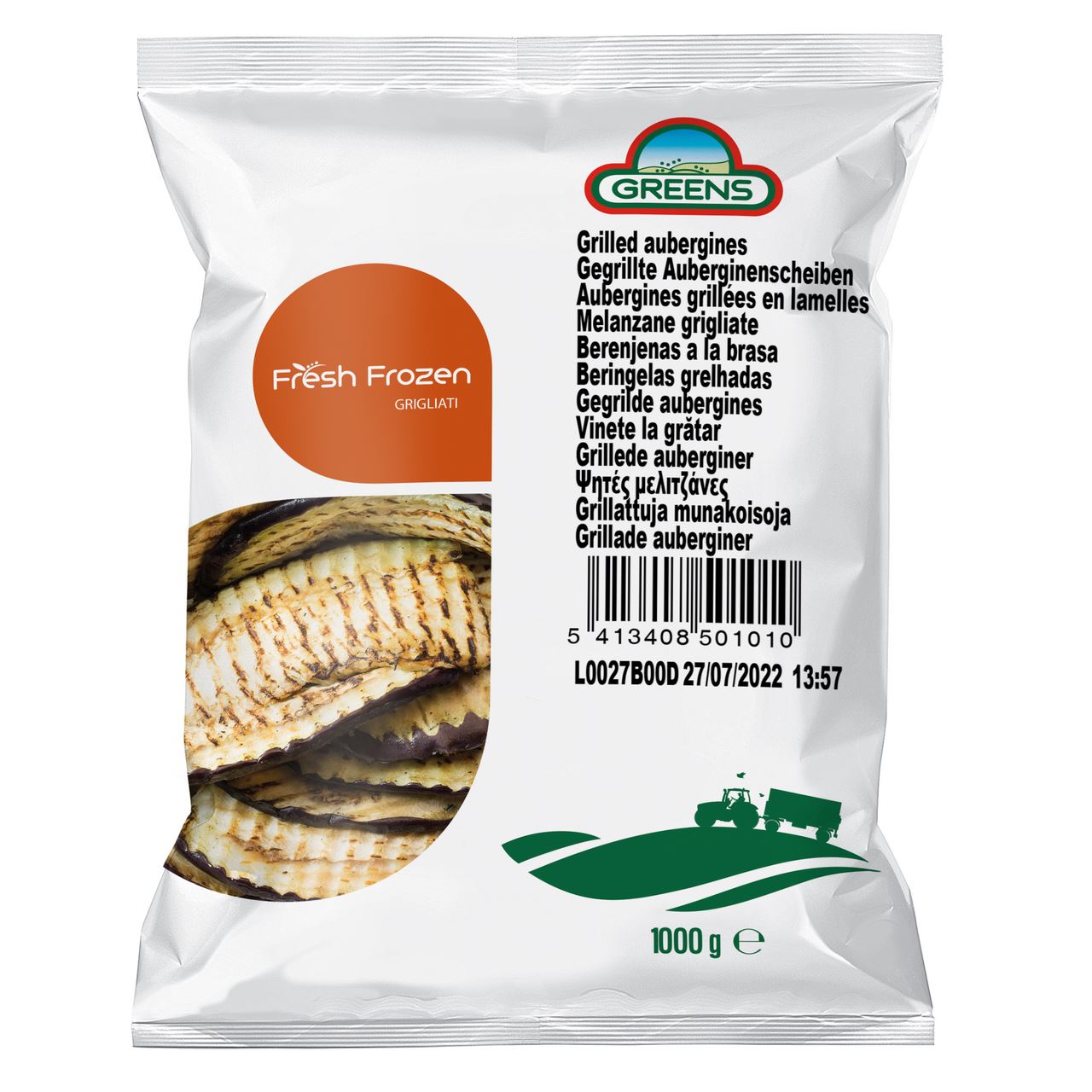 GREENS Gegrilde Aubergine 1 kg
