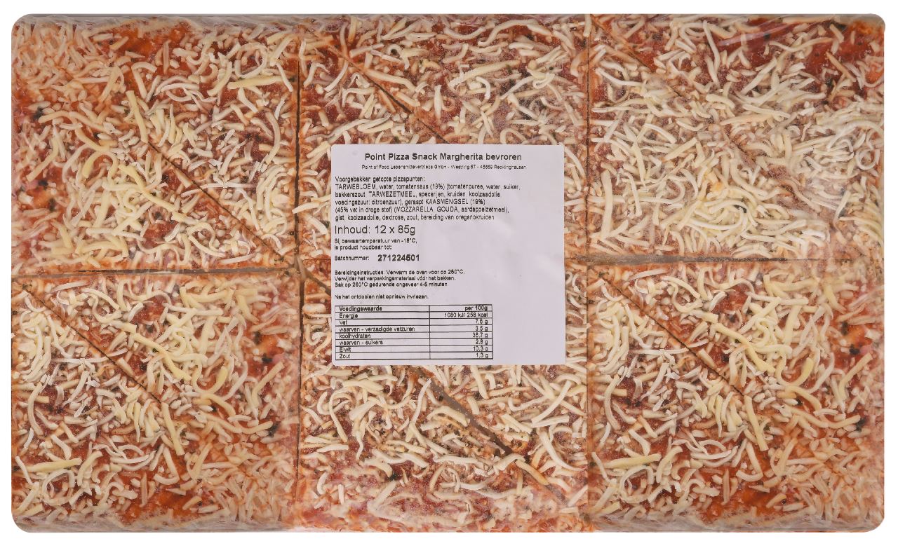 POINT OF FOOD Pizza Margerita 12 stuks 8 x 1,32 kg