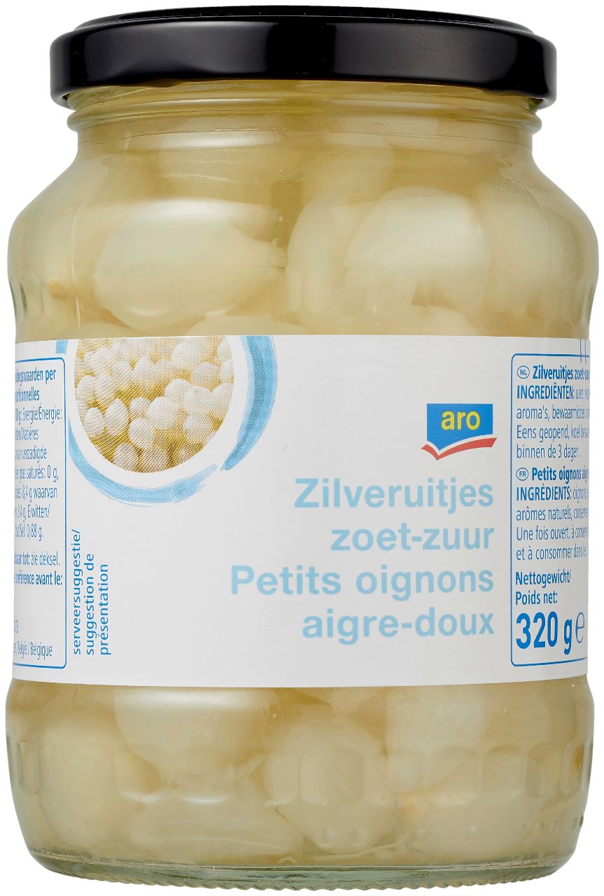 aro Zilveruitjes 14-18 zoet-zuur 12 x 320 g