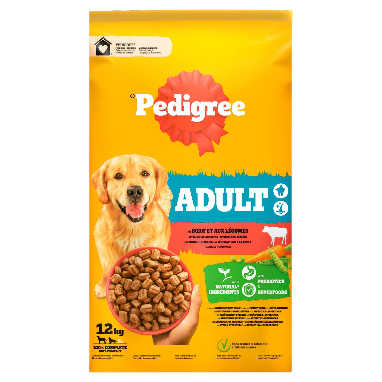 Pedigree Droog Adult Rund 12 kg