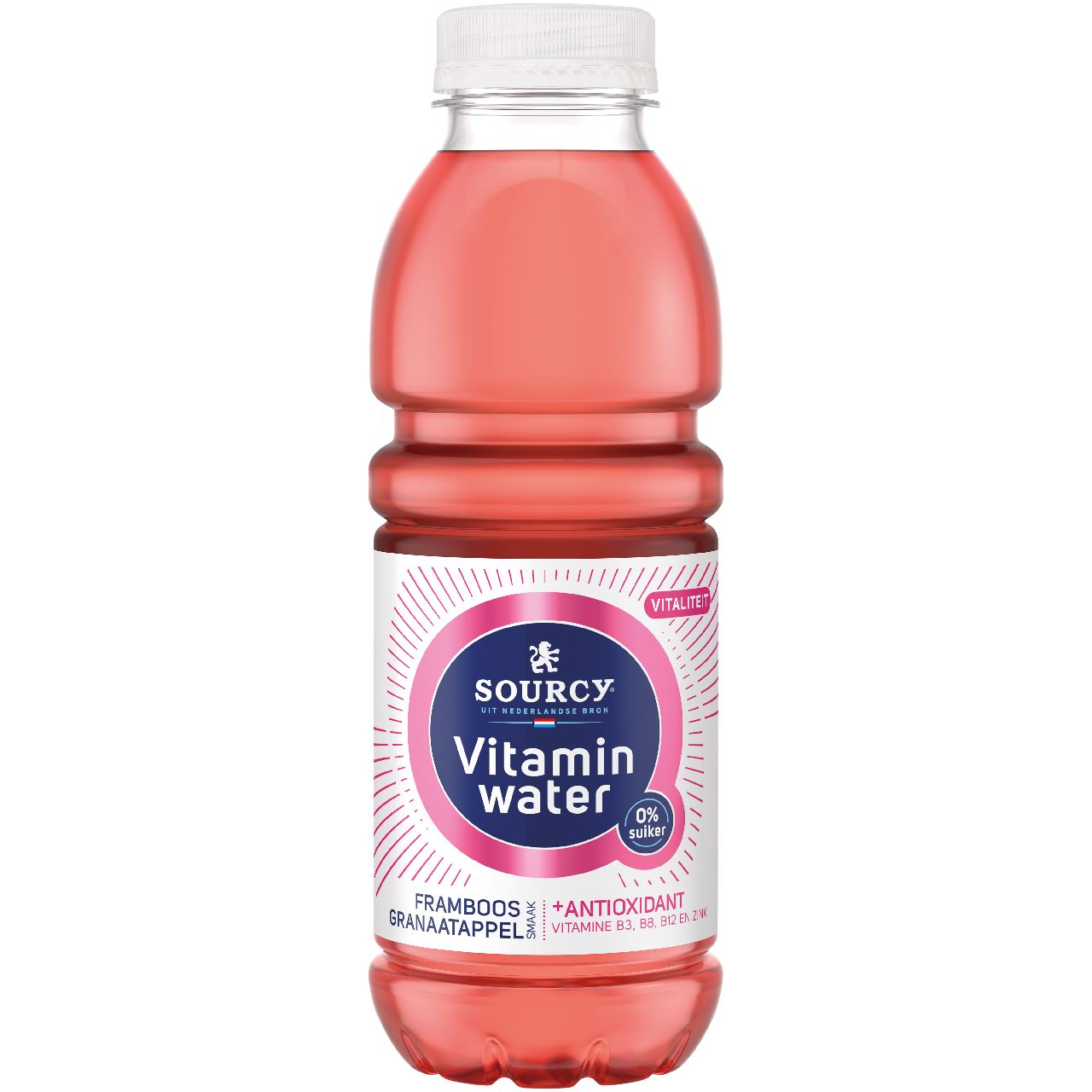 Sourcy Vitamin Water Framboos Granaatappel suikervrij 6 x 50 cl