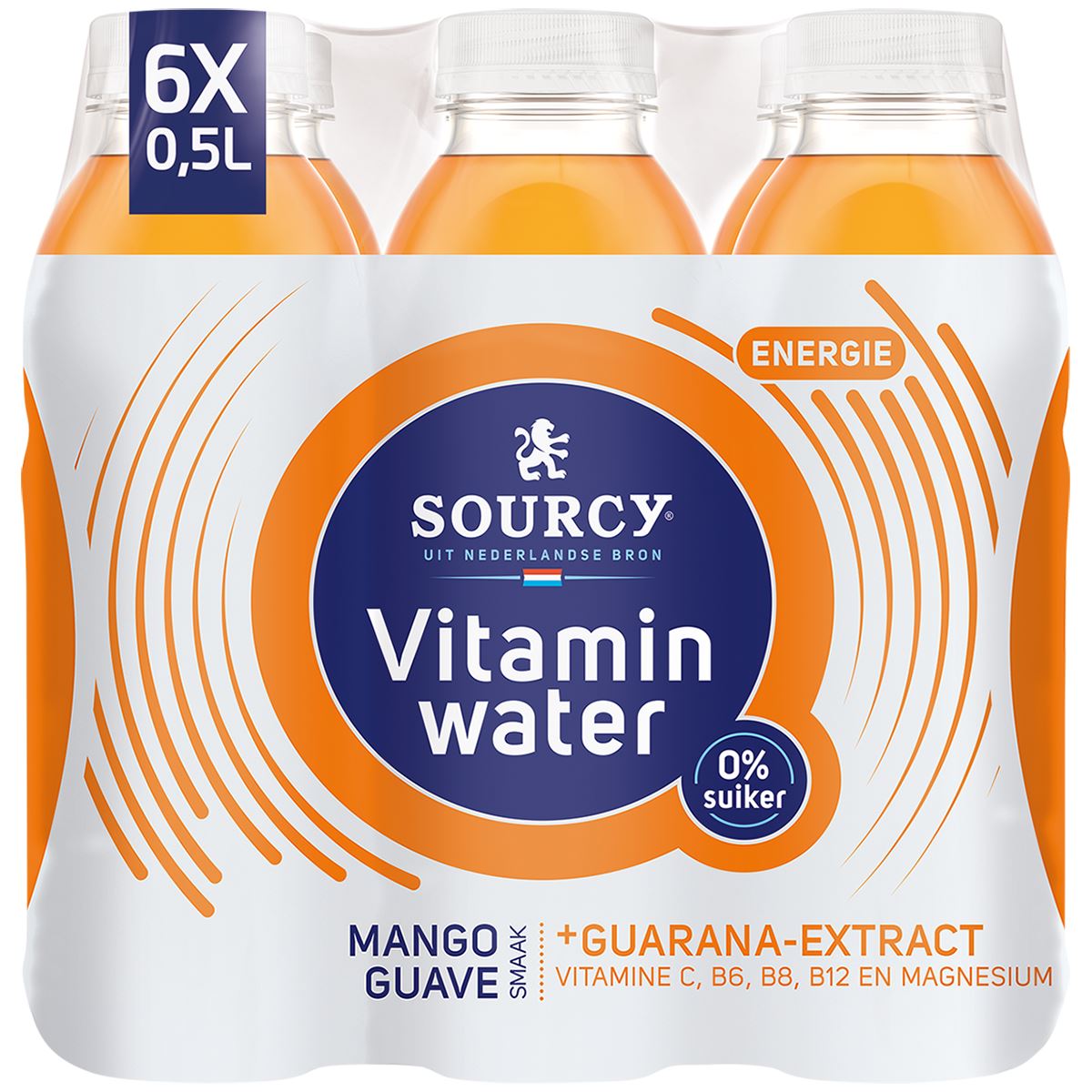 Sourcy Vitamin Water Mango Guave suikervrij 6 x 50 cl