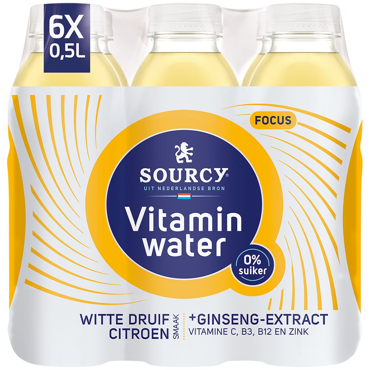 Sourcy Vitamin Water Druif Citroen suikervrij 6 x 50 cl