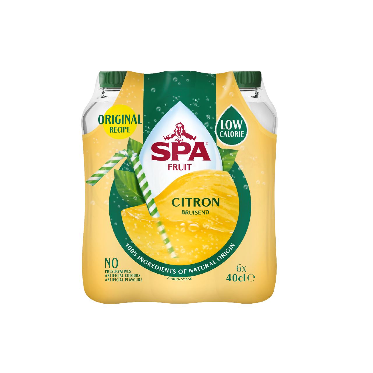 SPA Fruit Bruisende Fruitige Frisdrank Citroen 6 x 40 cl