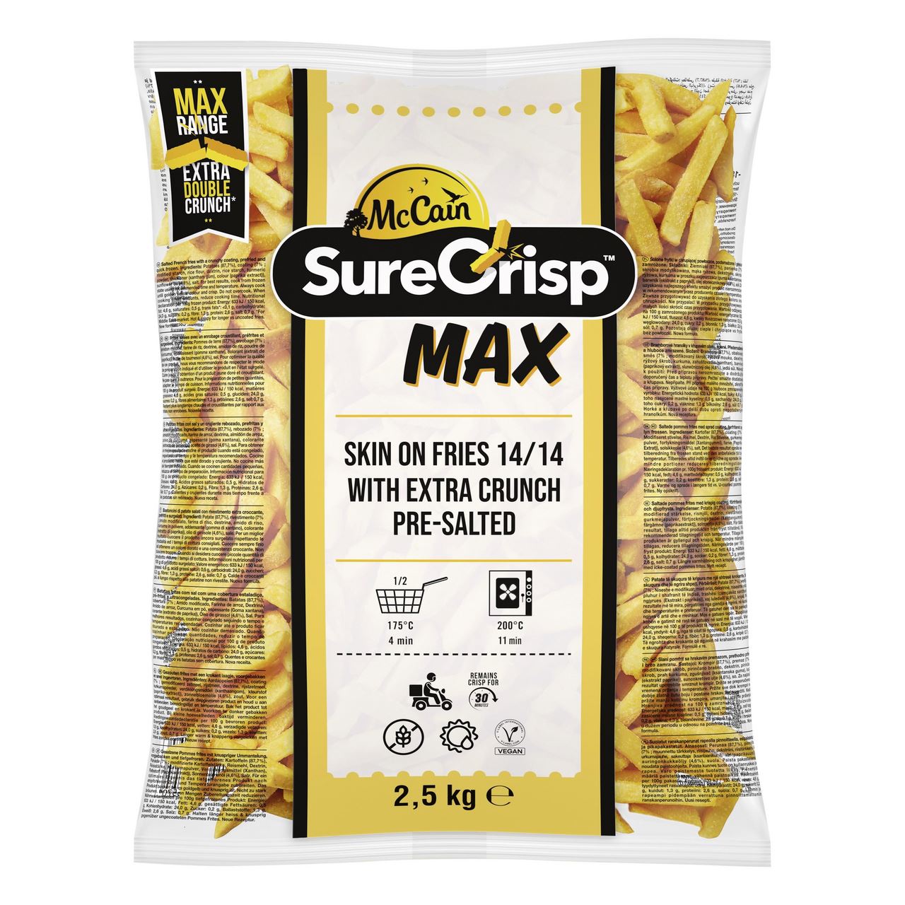 McCain SureCrisp Max 14 mm 4 x 2,5 kg