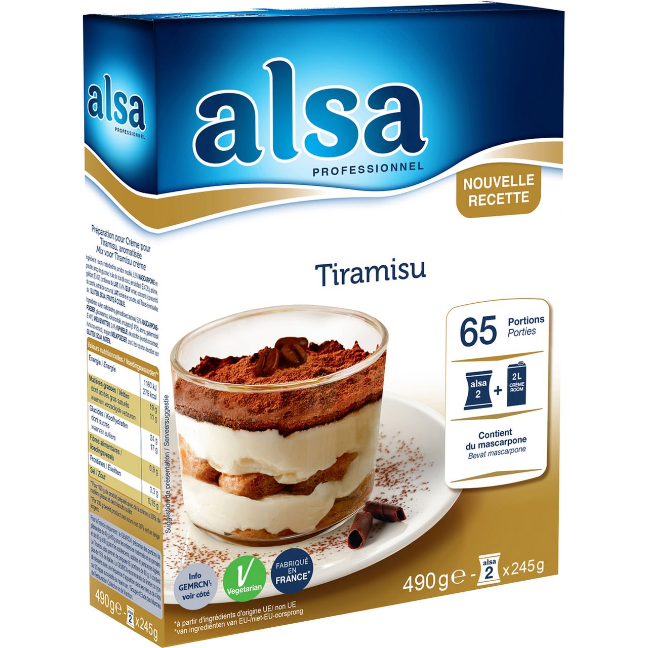 alsa Crème Tiramisu 6 x 490 g