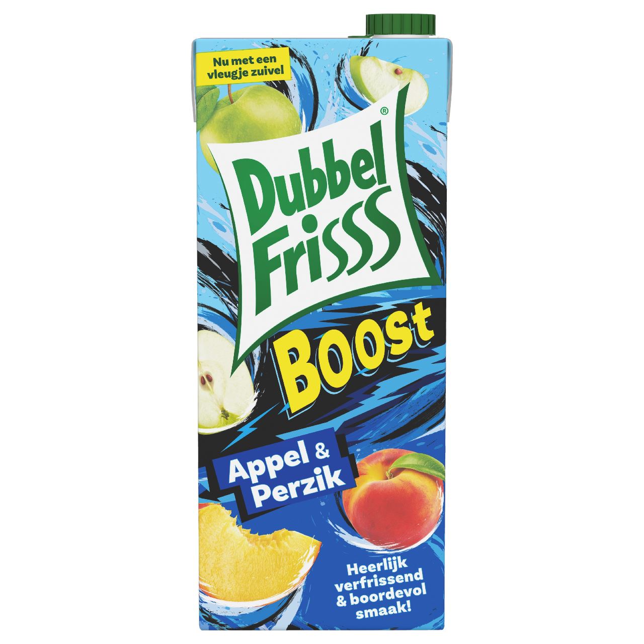 DubbelFrisss Appel & Perzik pak 8 x 1,5 l
