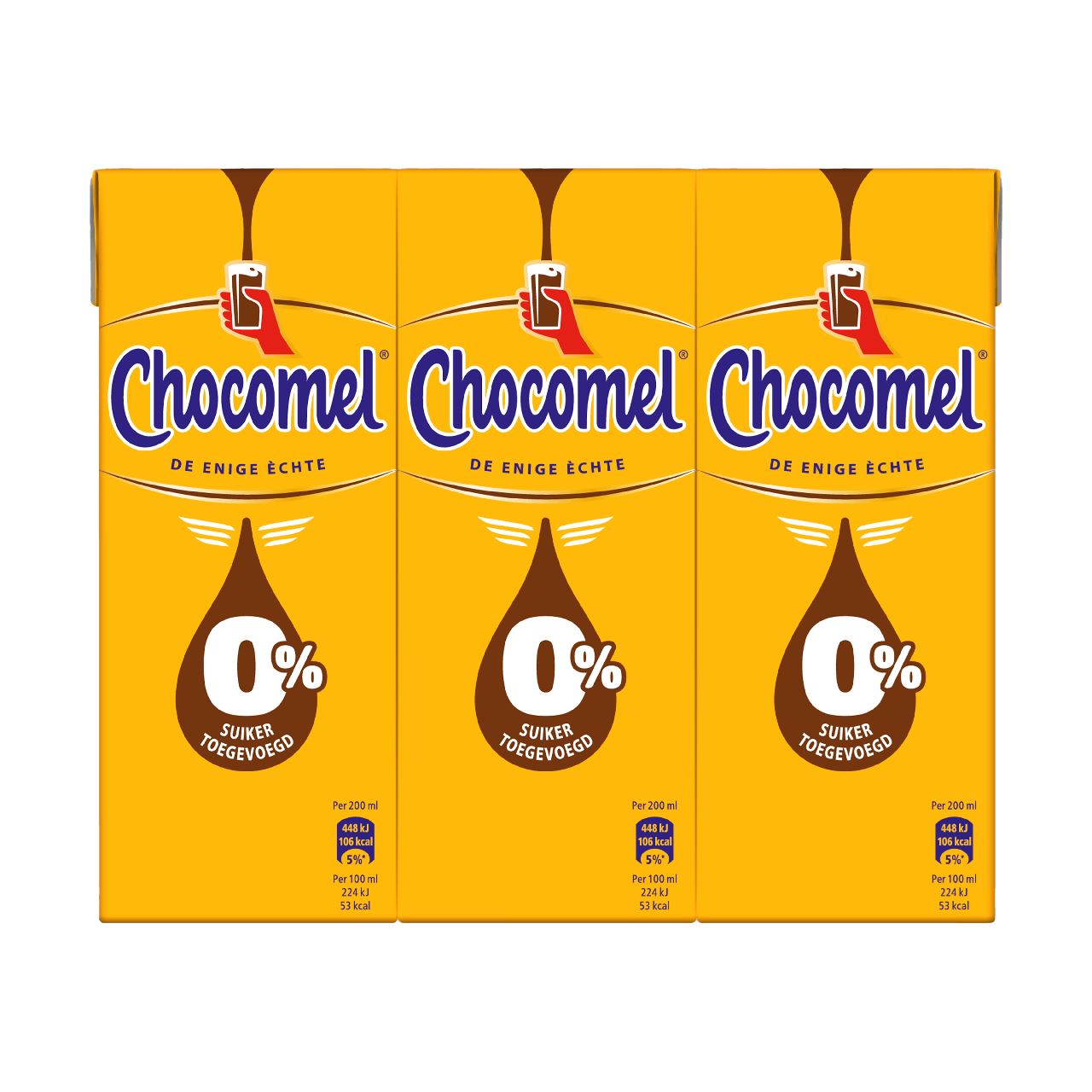 Chocomel 0% pak 6 x 20 cl
