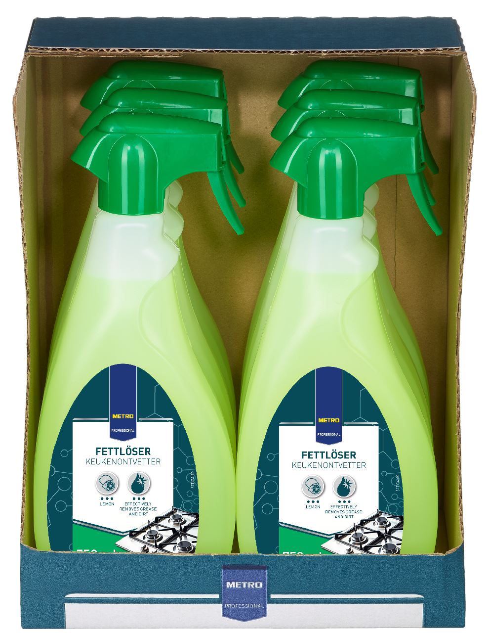 METRO PROFESSIONAL Keuken Ontvetter 6 x 750 ml