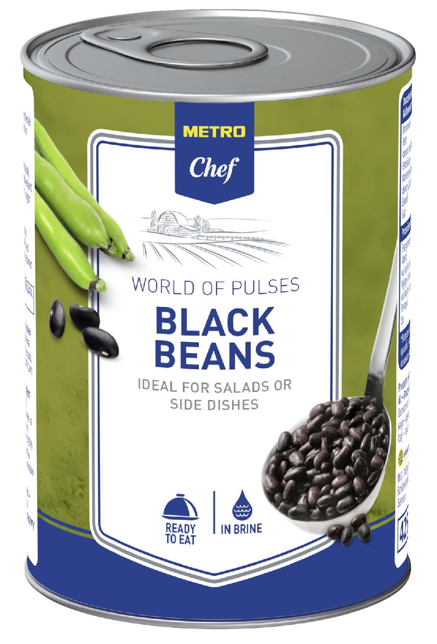 METRO Chef Zwarte Bonen 425 ml