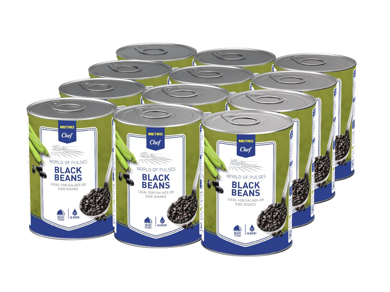 METRO Chef Zwarte Bonen 12 x 425 ml