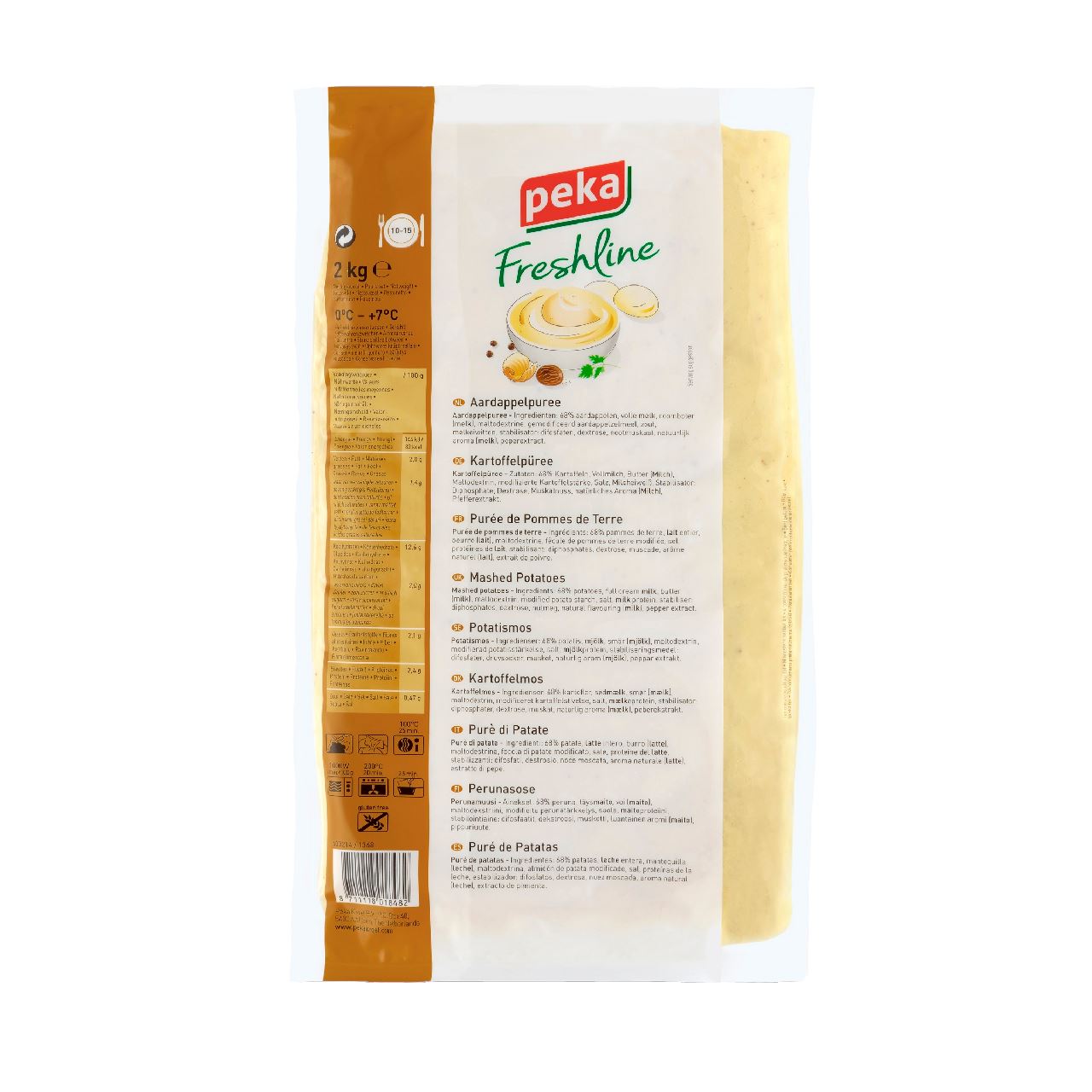 Peka Freshline Aardappelpuree 6 x 2 kg