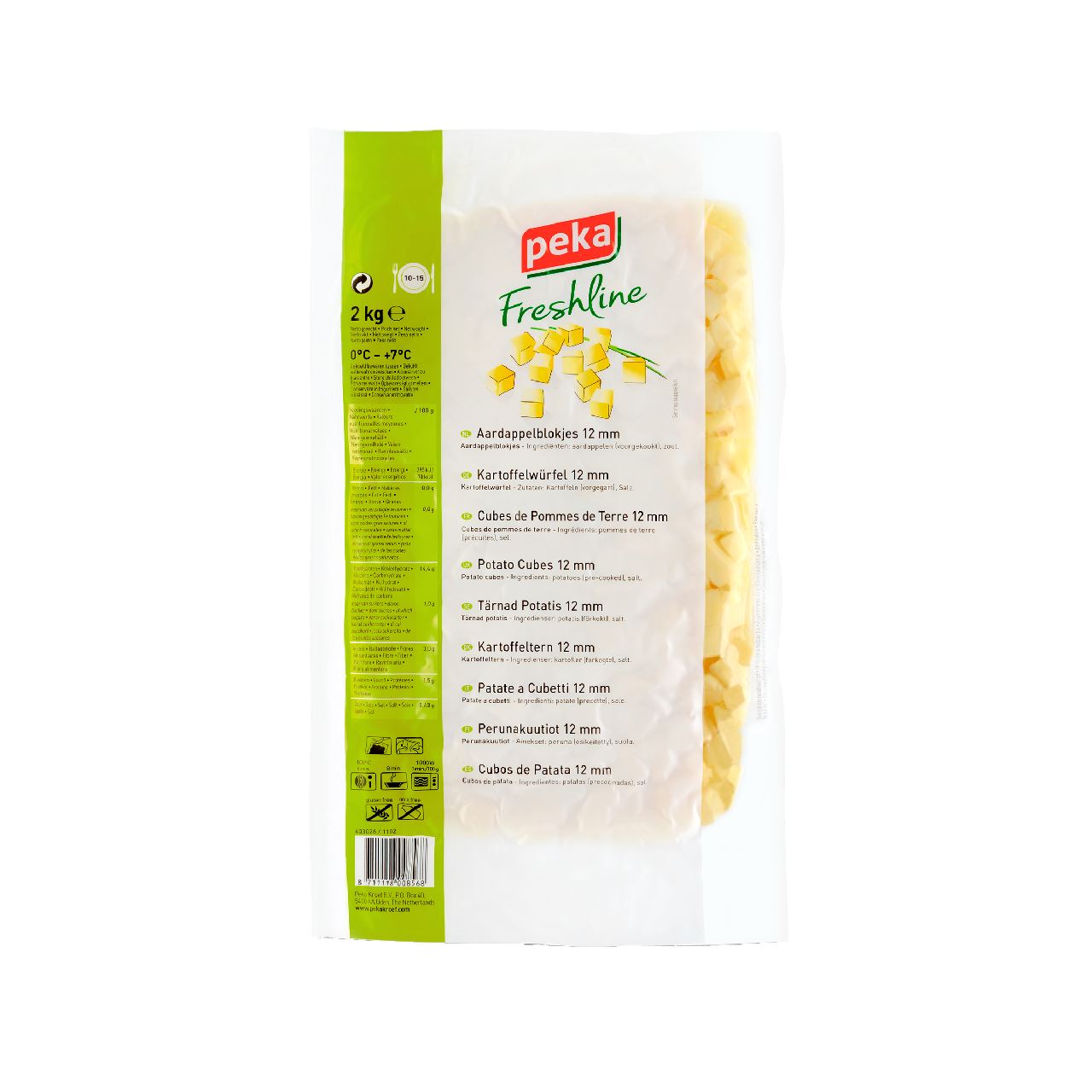 Peka Freshline Aardappelblokjes 2 kg