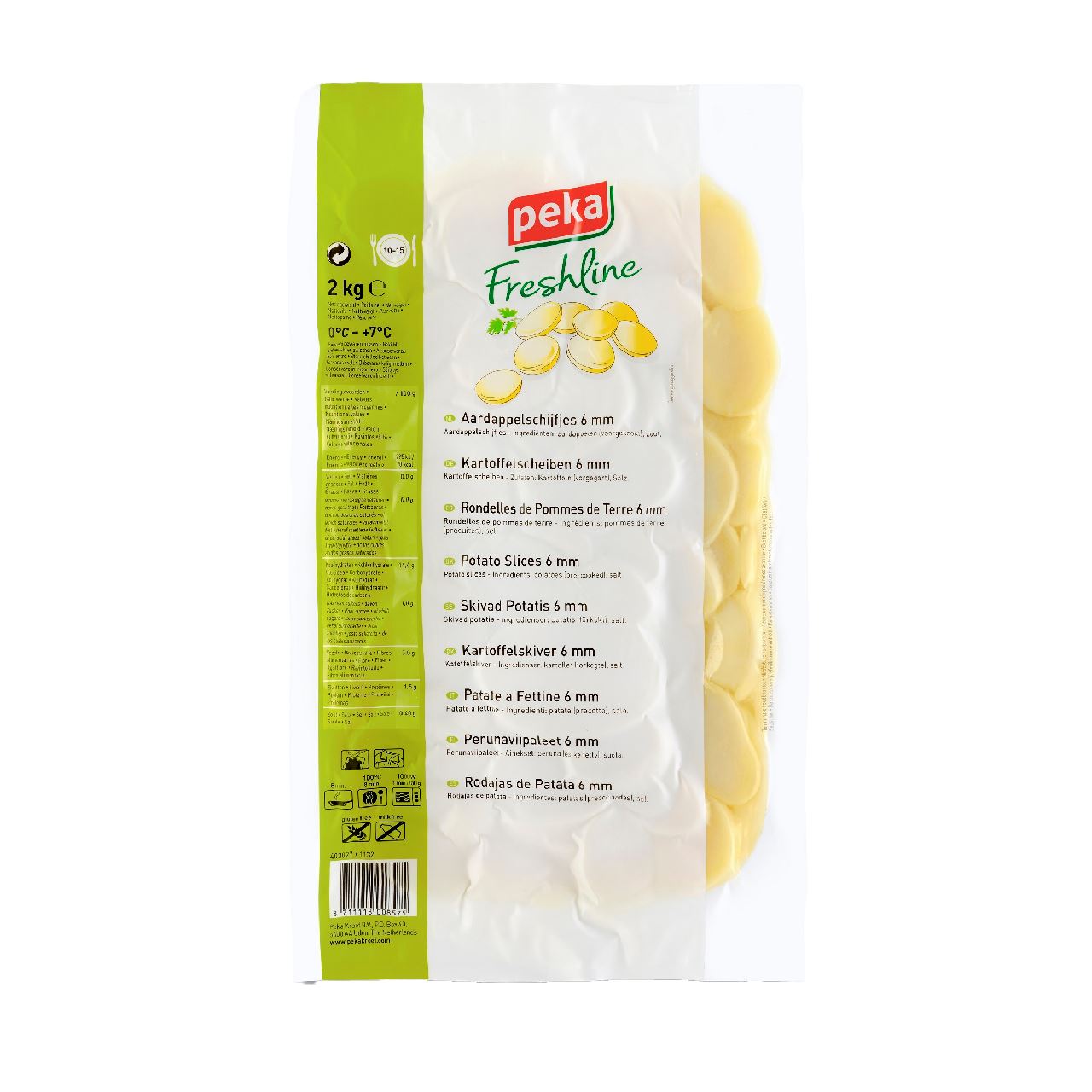 Peka Freshline Aardappelschijfjes 2 kg