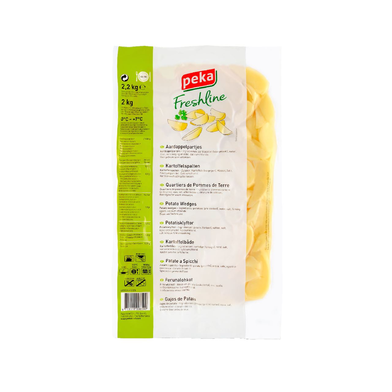 Peka Freshline Aardappelpartjes 6 x 2 kg