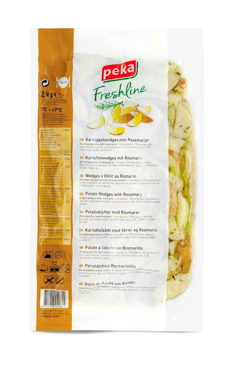 Peka Freshline Wedges met rozemarijn 2 kg