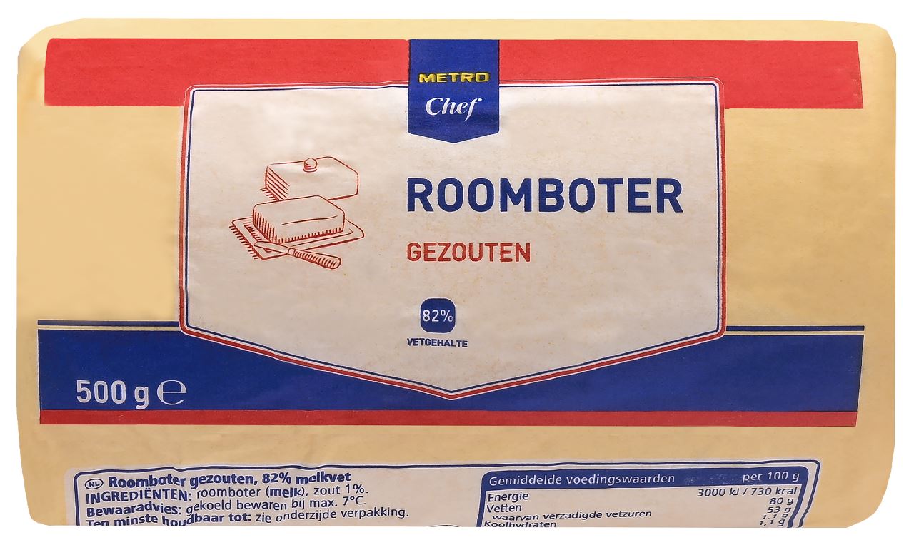 METRO Chef Roomboter gezouten rol 15 x 500 g