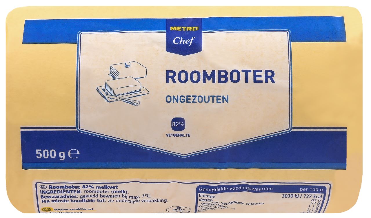 METRO Chef Roomboter ongezouten rol 15 x 500 g *