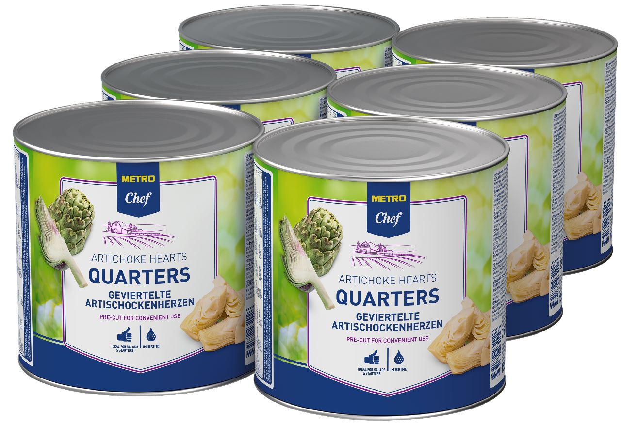 METRO Chef Artisjok Kwarten 6 x 2,65 l