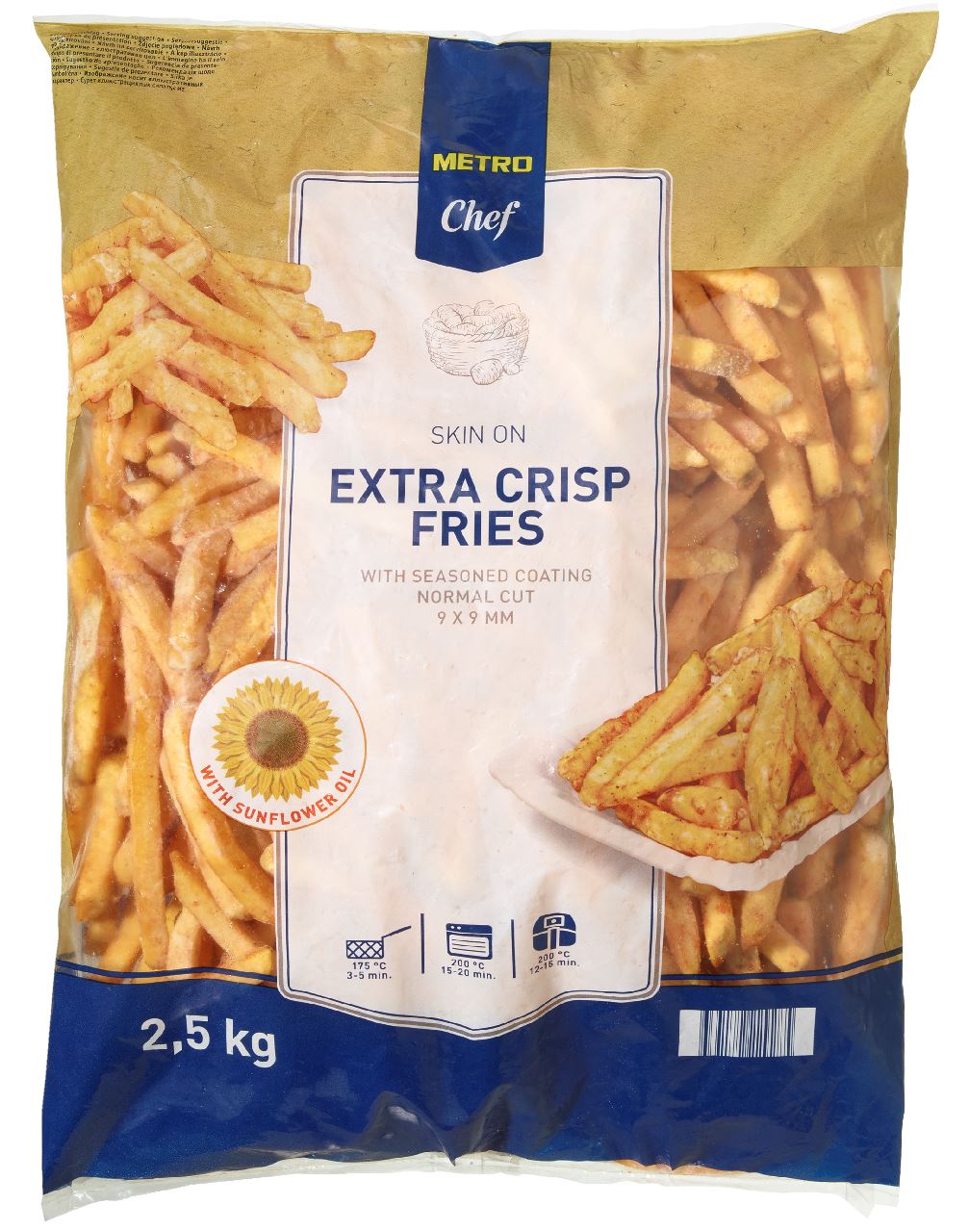 METRO Chef Extra-Coated Frites 4 x 2,5 kg