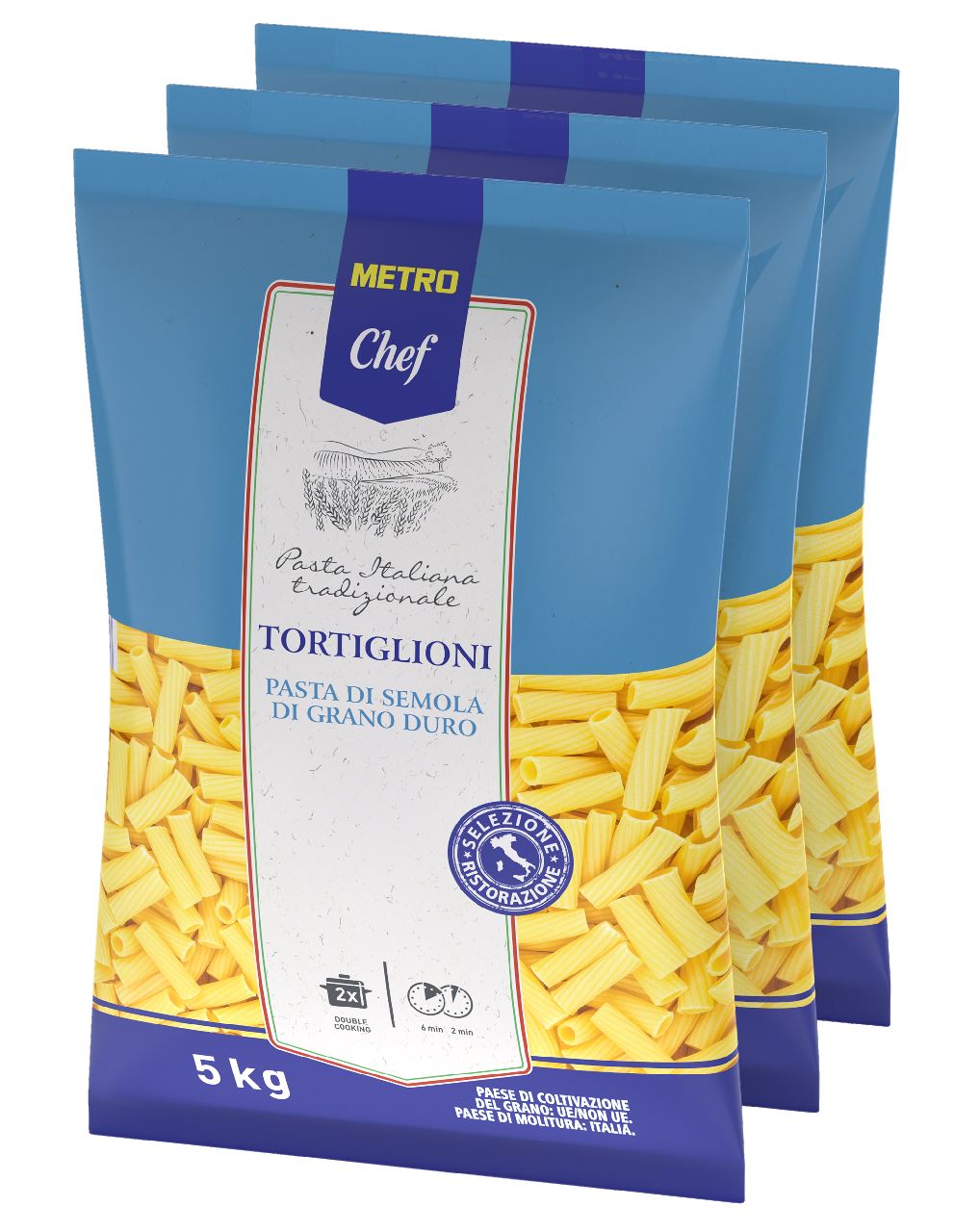 METRO Chef Tortiglioni 3 x 5 kg