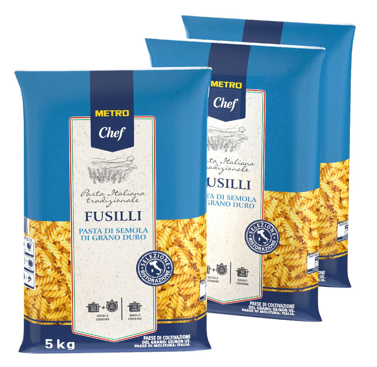 METRO Chef Fusilli 3 x 5 kg