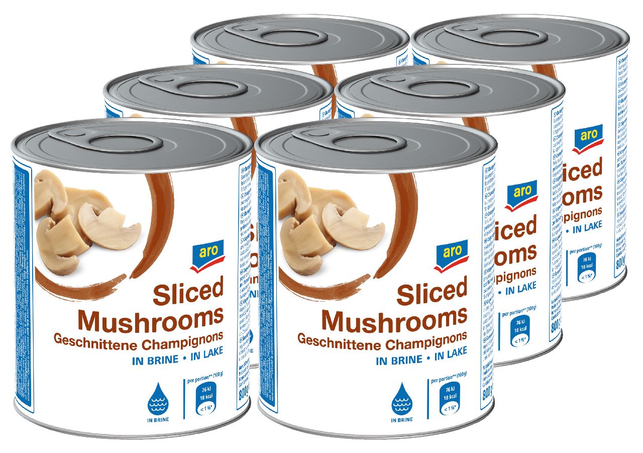 aro Champignonschijven middelgroot 6 x 850 ml