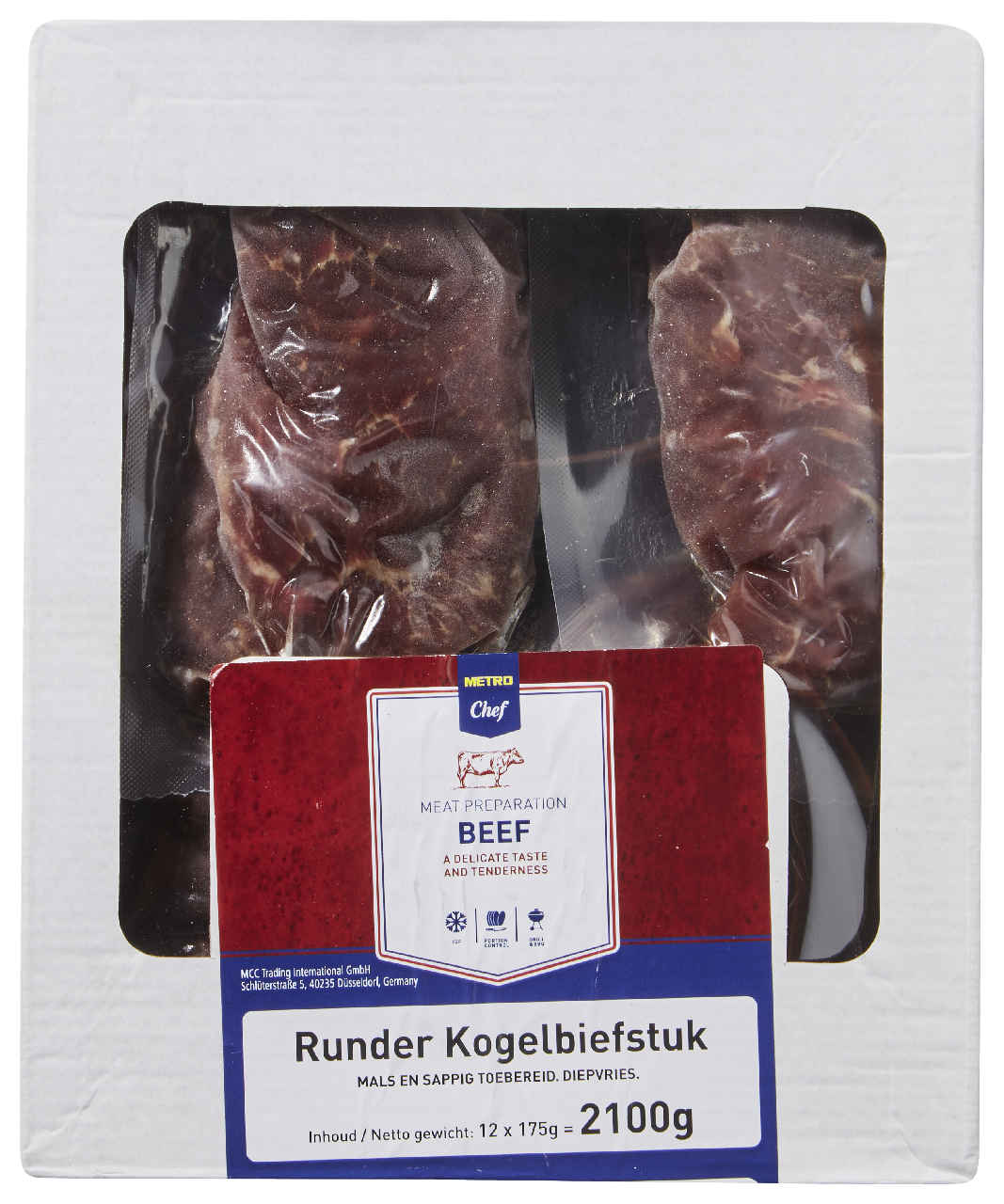 METRO Chef Runderkogelbiefstuk diepvries 12 x 175 g