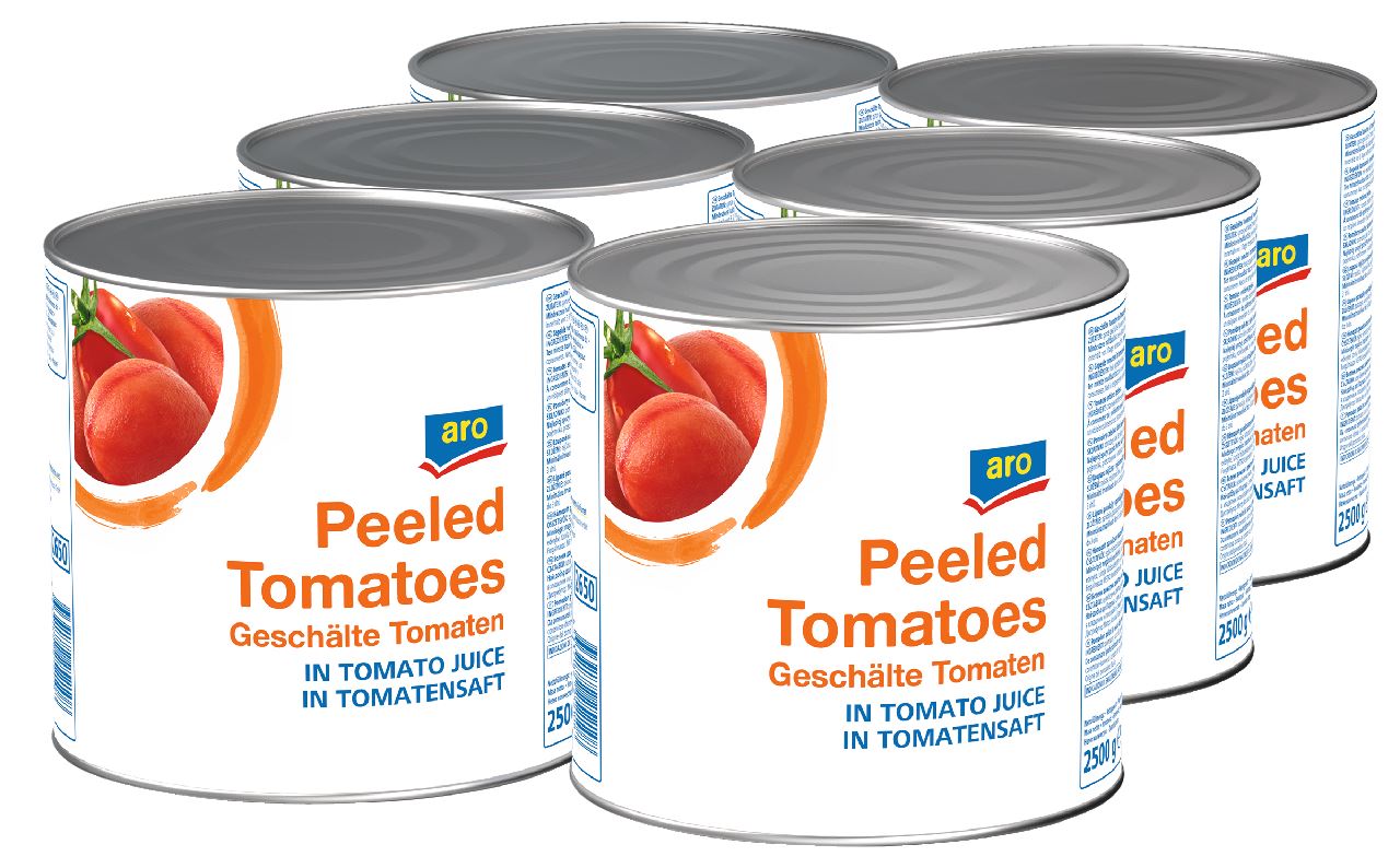 aro Gepelde Tomaten 6 x 2,55 kg
