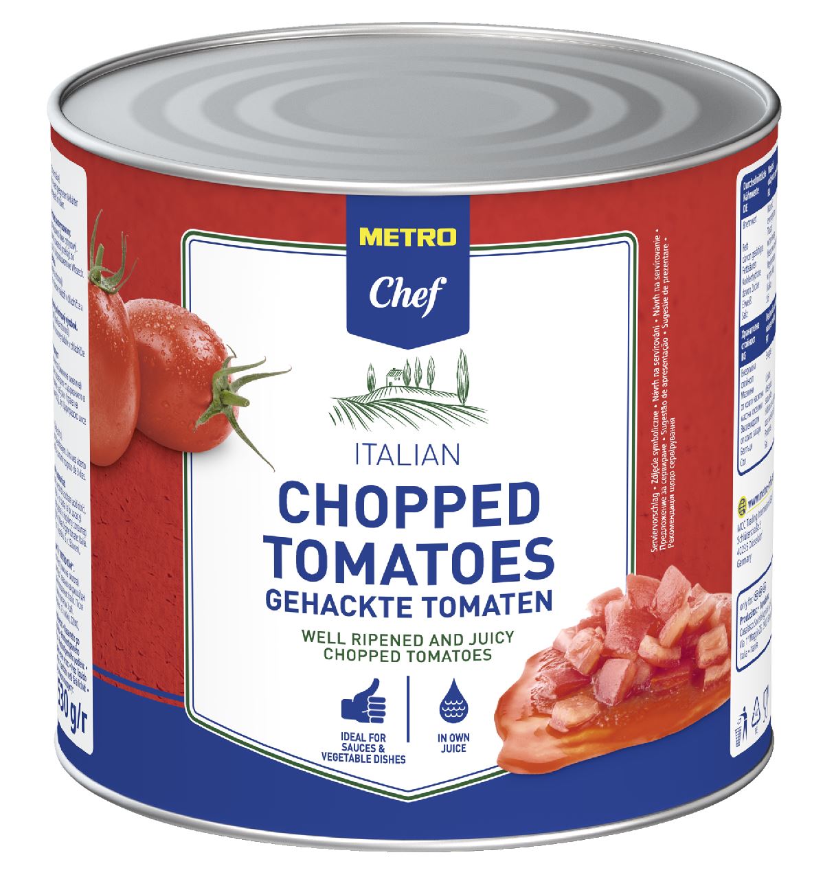 METRO Chef Tomatenblokjes 2,55 kg