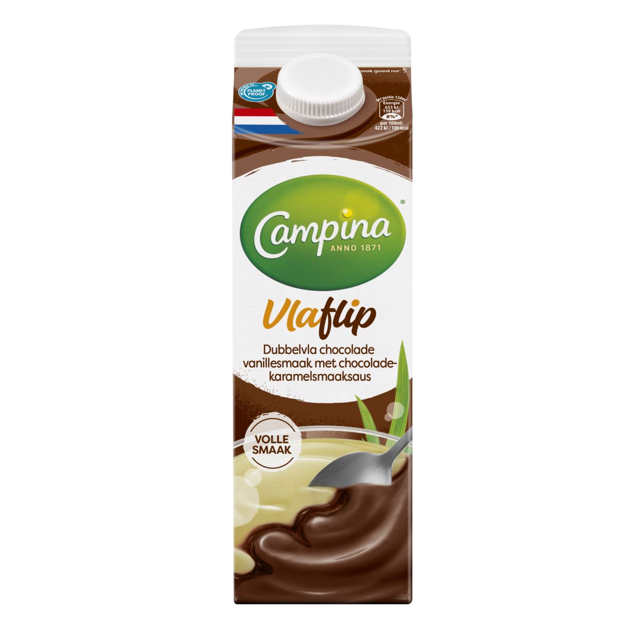 Campina Vlaflip Chocolade Vanille 6 x 1 l