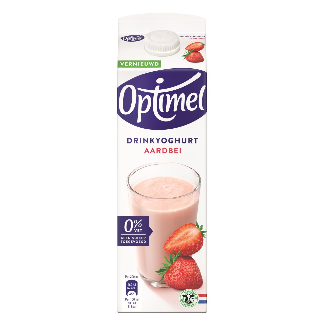 Optimel Drink Aardbei 1 l