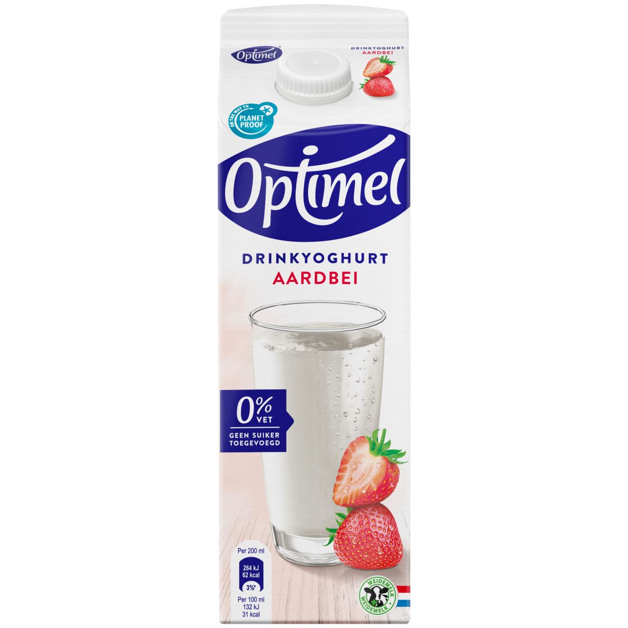 Optimel Drink Aardbei 6 x 1 l