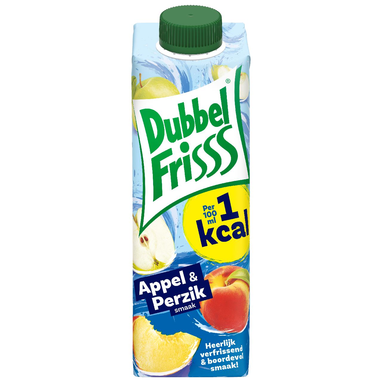 DubbelFrisss 1Kcal Appel-Perzik 8 x 35 cl