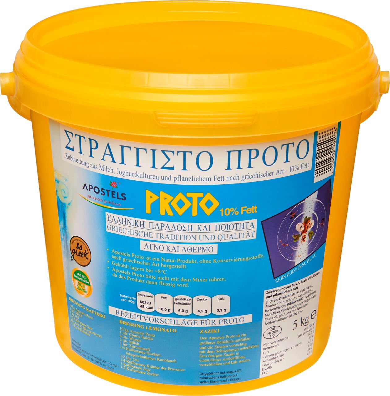APOSTELS Griekse Yoghurt 10% vet 5 kg