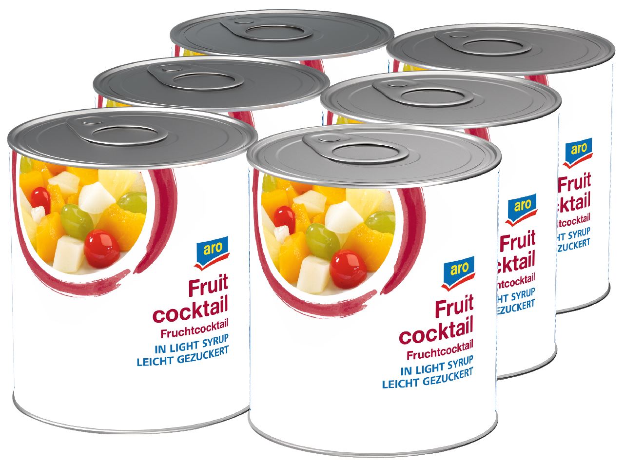 aro Fruit Cocktail Ols 6 x 850 ml