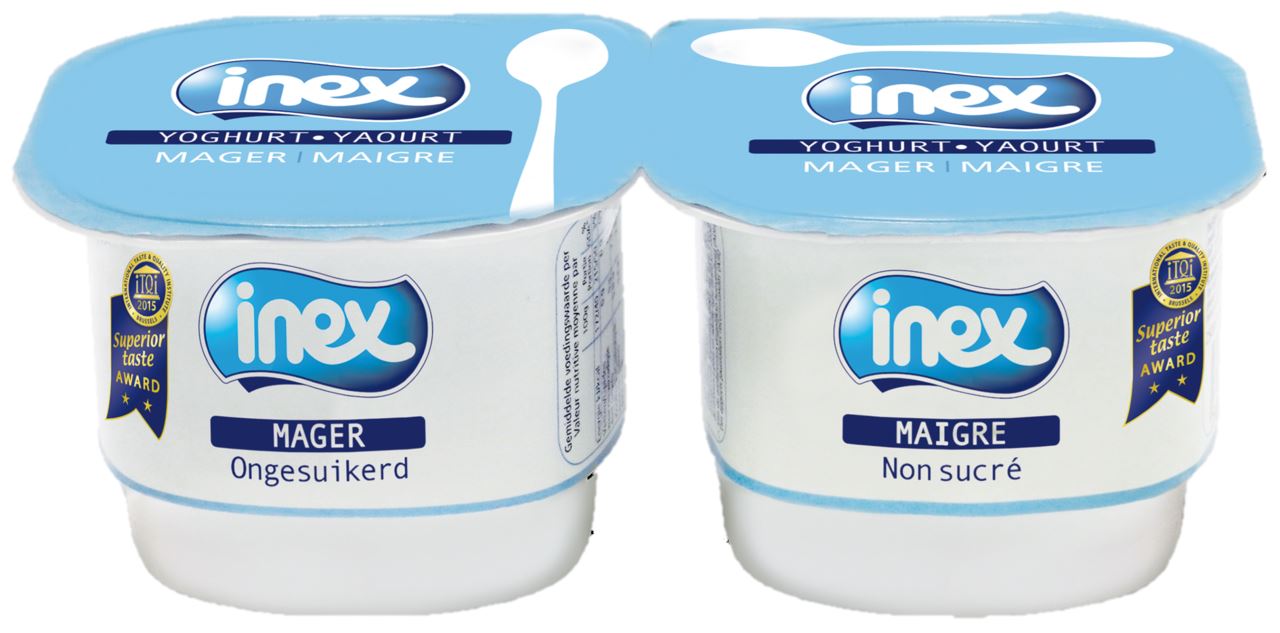 Inex Magere Yoghurt 2 x 125 g