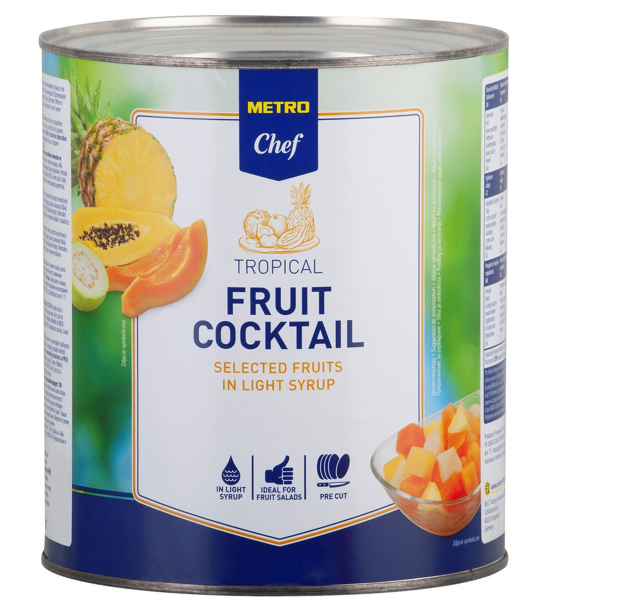 METRO Chef Fruitcocktail Tropical 3 x 3,1 l