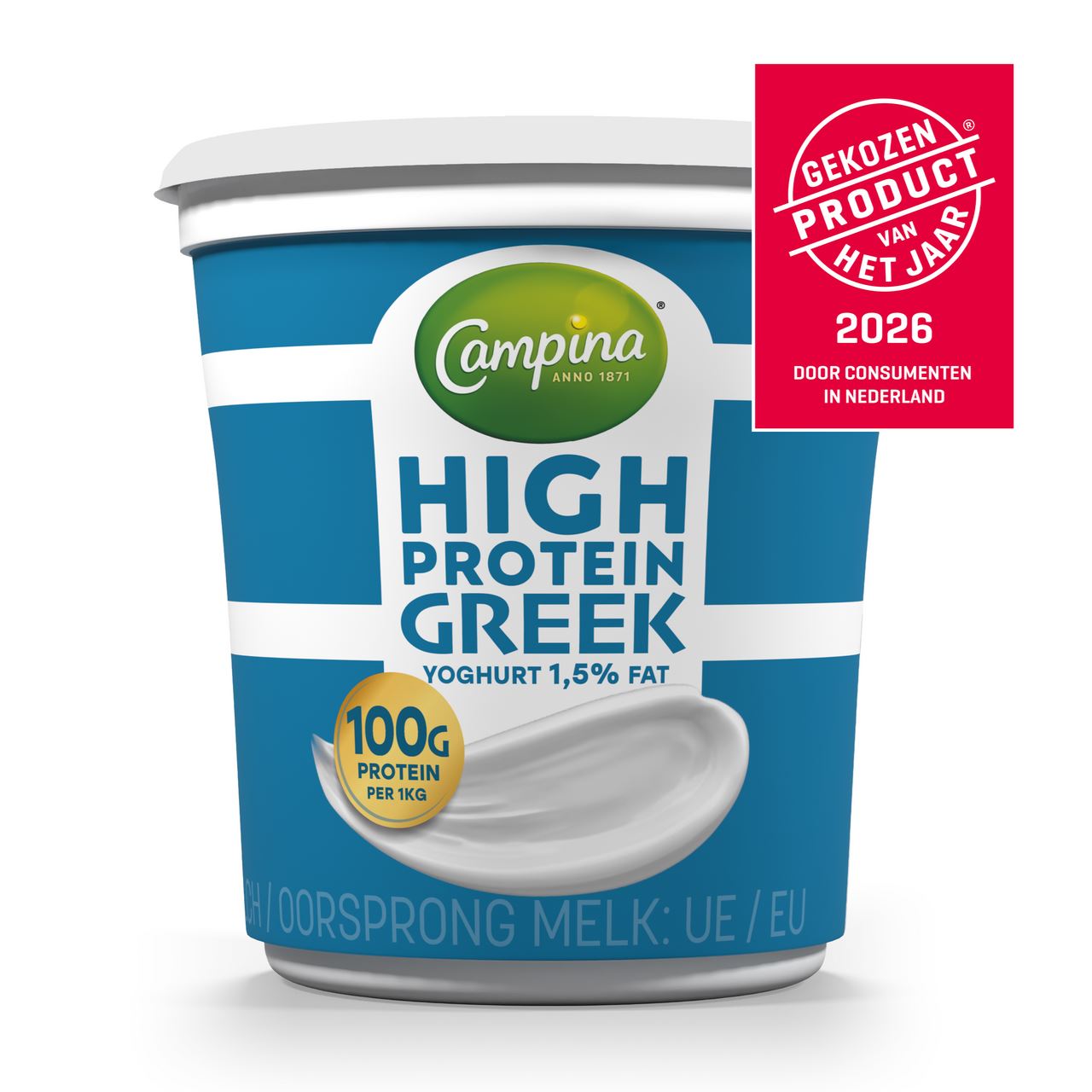Campina High Proteïne Griekse Yoghurt 1,5% vet 1 kg