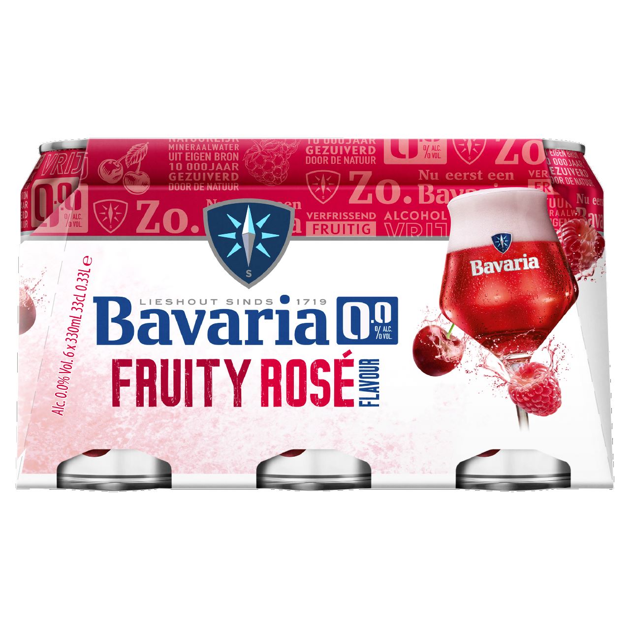 Bavaria Fruity Rosé 0.0 blik 6 x 33 cl