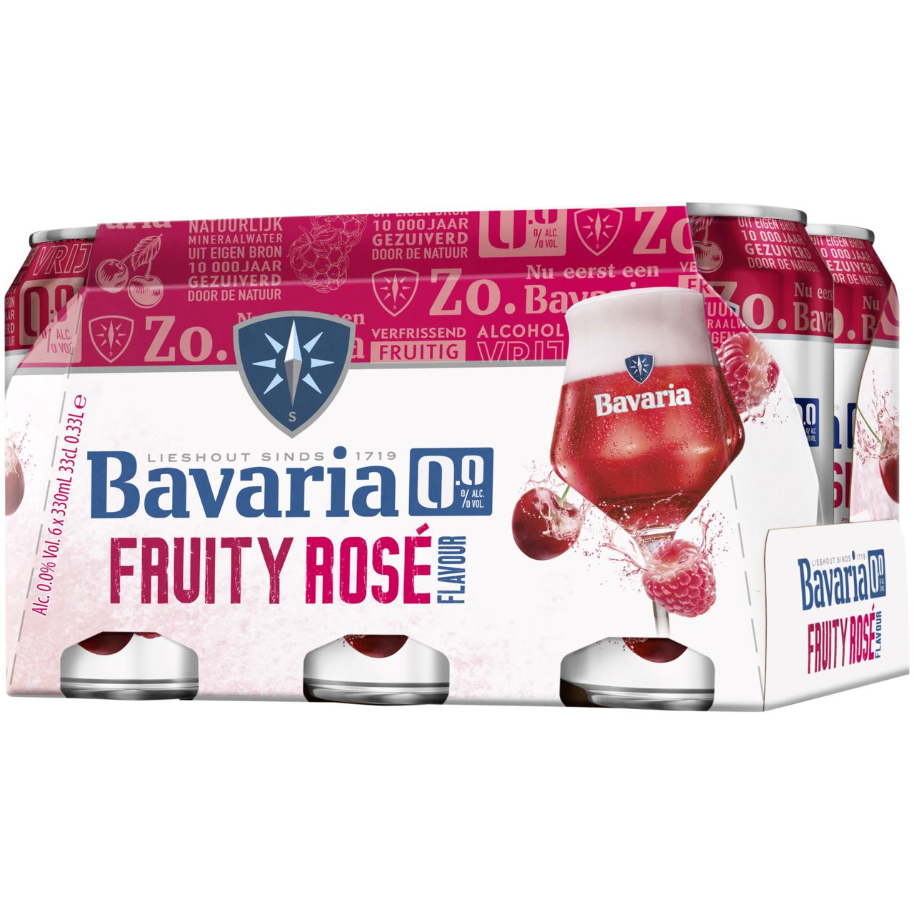 Bavaria Fruity Rosé 0.0 blik 24 x 33 cl