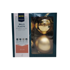 METRO PROFESSIONAL Kerstbal goud 20 cm Set van 4
