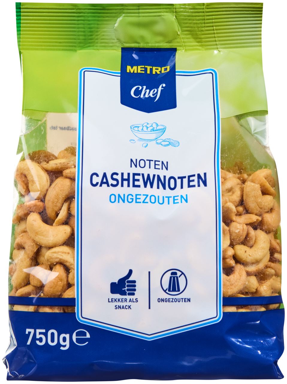 METRO Chef Cashewnoten Ongezouten 8 x 750 g