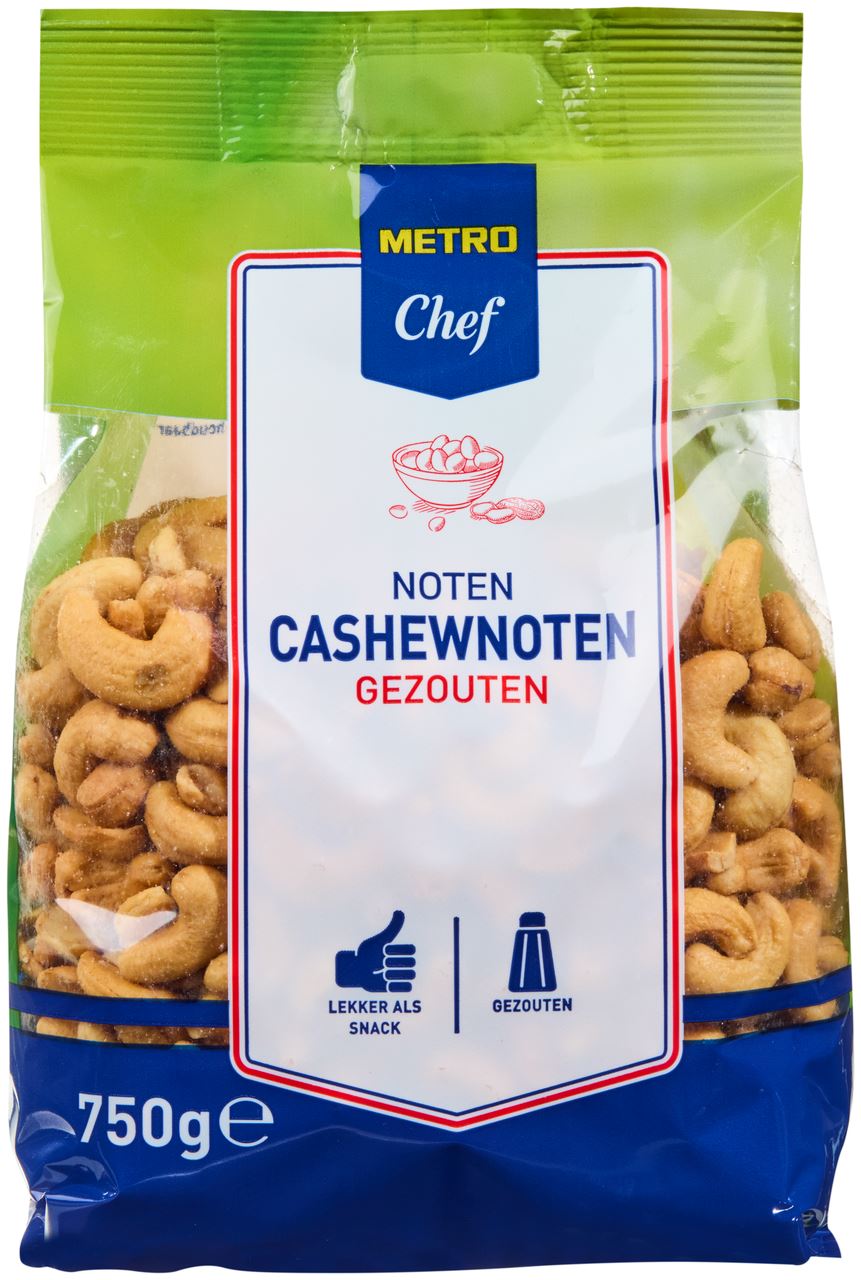 METRO Chef Cashewnoten Gezouten 8 x 750 g